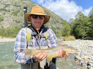 Dr. Kaufman holding fish