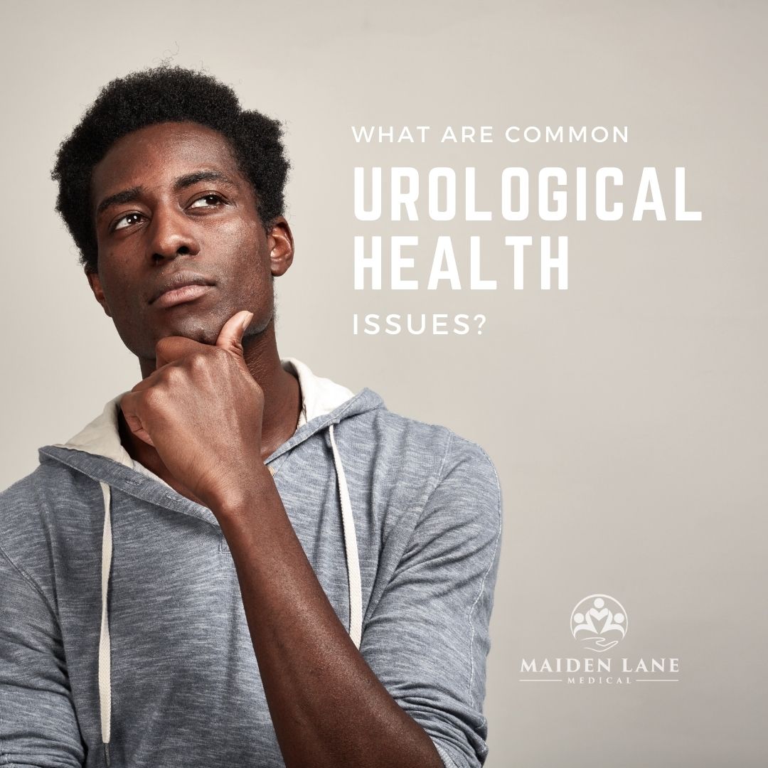 Man considering treatments for common men's health issues - Maiden Lane Medical, NYC