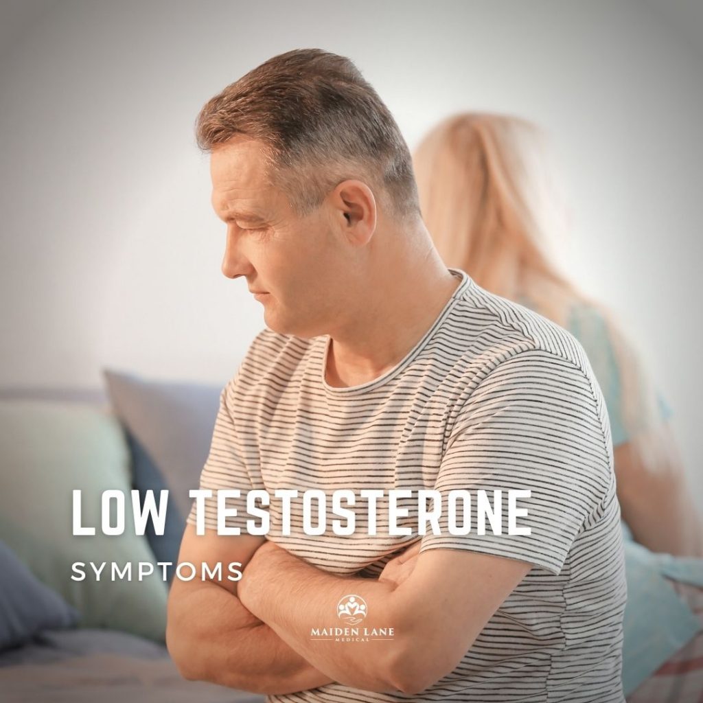 Man disappointed because of low testosterone problems - Maiden Lane Medical, NYC