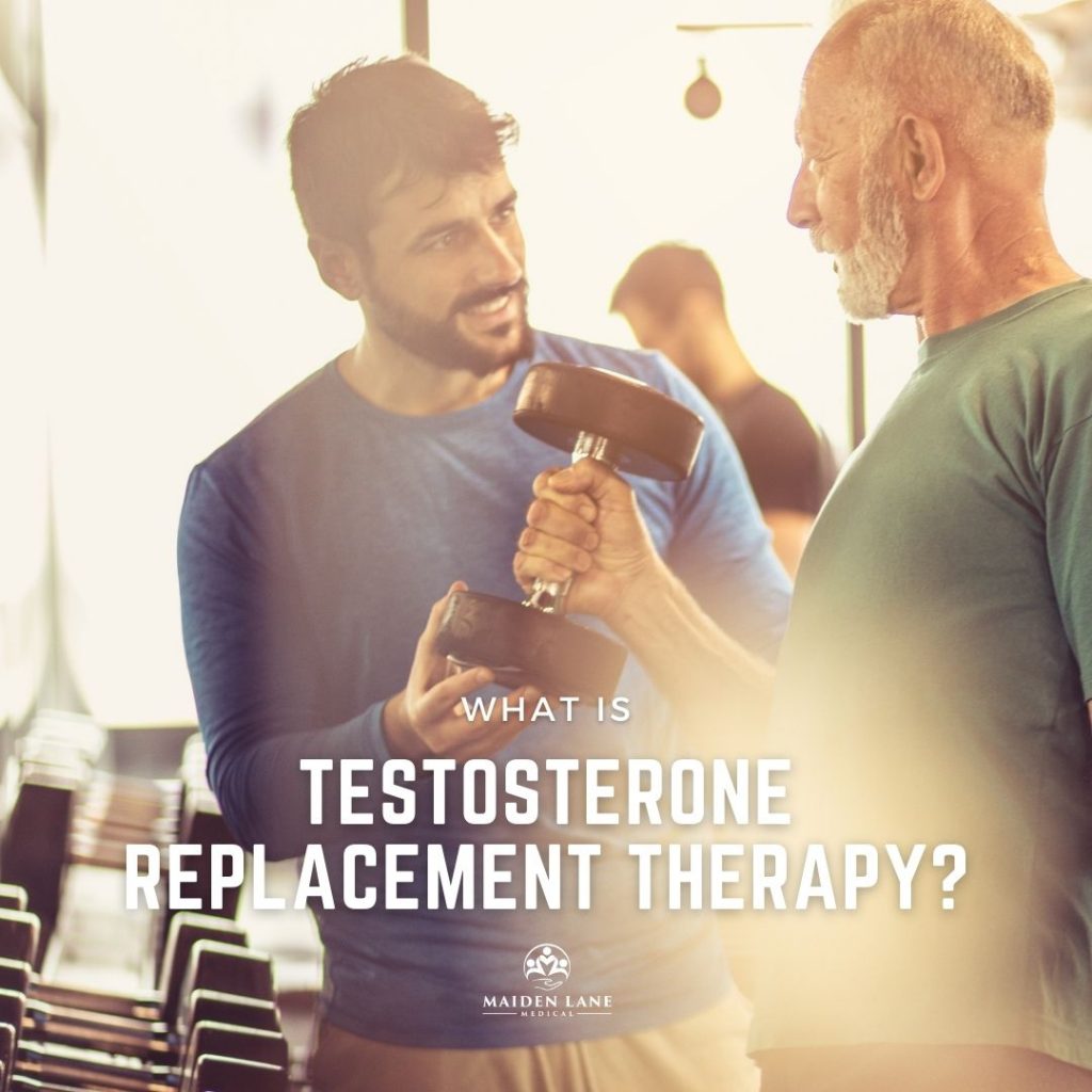 Senior man working out after testosterone replacement therapy - Maiden Lane Medical, Midtown, NY