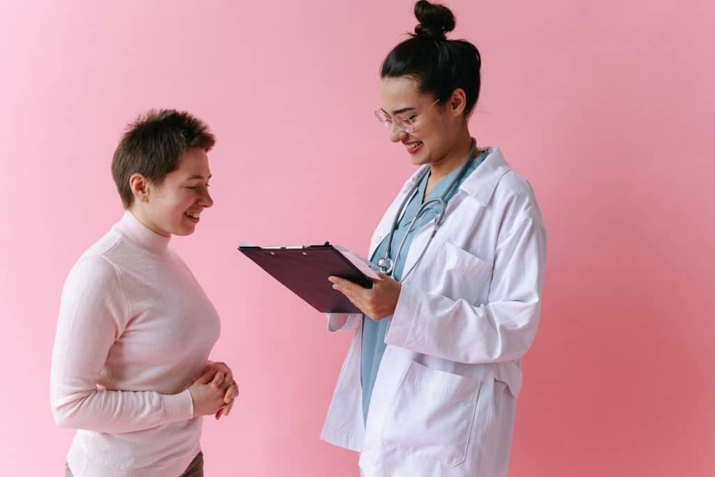 Female doctor speaking with her a patient about her health concerns.- Maiden Lane Medical I New York, NY