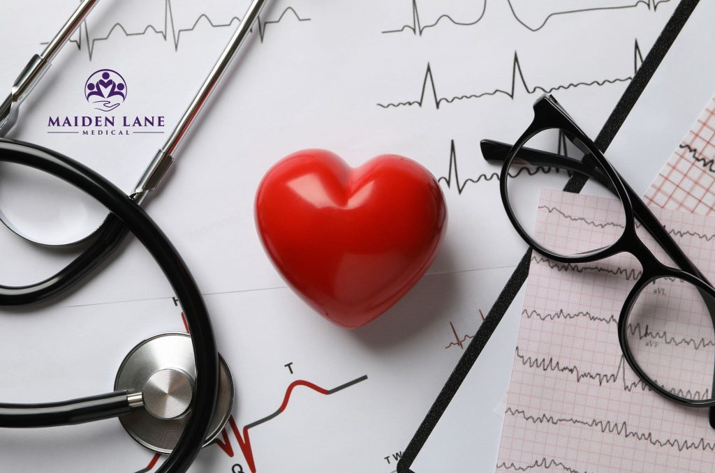 The electrocardiogram results from an EKG test in NYC.