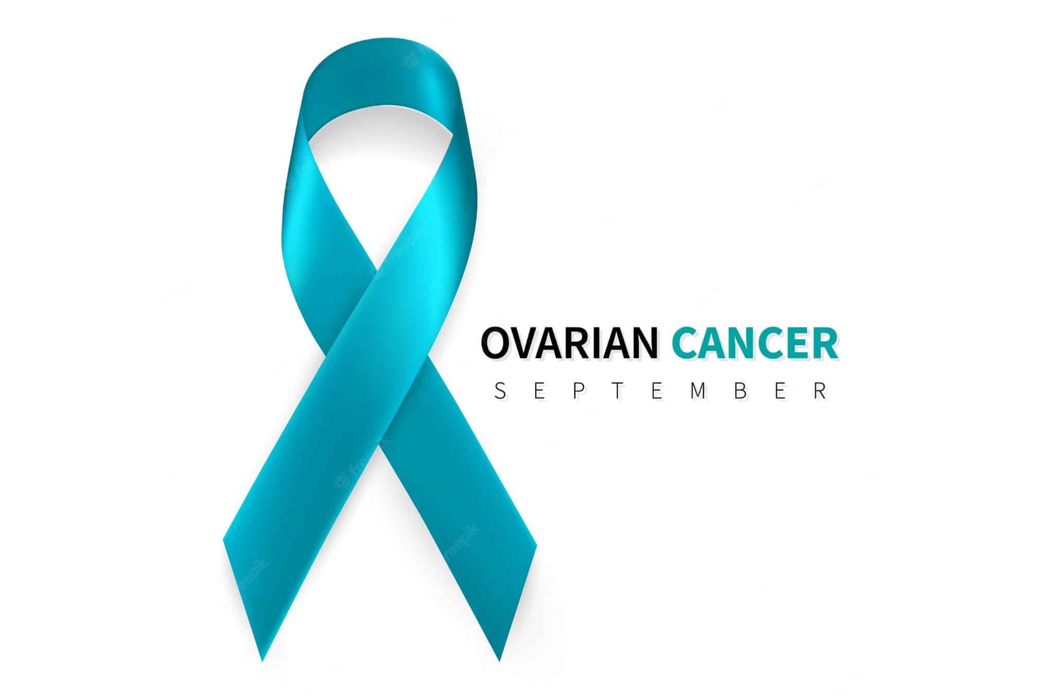 The ovarian cancer ribbon indicates that September is its month for awareness.