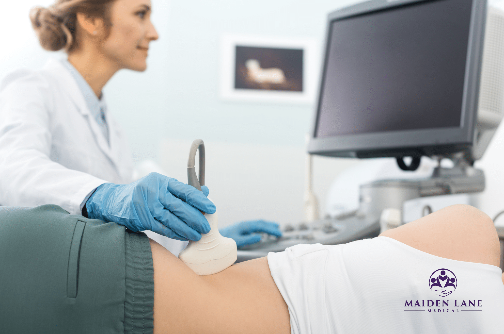 A pelvic ultrasound at Maiden Lane Medical.